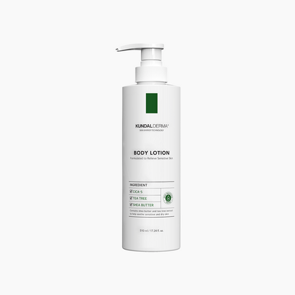 Kem dưỡng thể cấp ẩm và phục hồi da KUNDAL Derma C.P.R. CICA & TEA TREE REPAIR BODY LOTION